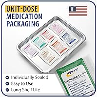 Vista 3 de Kit de primeros auxilios Suministros de recambio Paquete de medicamentos para rellenar kits pequeños o viajar