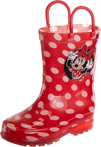 Josmo Botas de lluvia impermeables con mango fácil de tirar