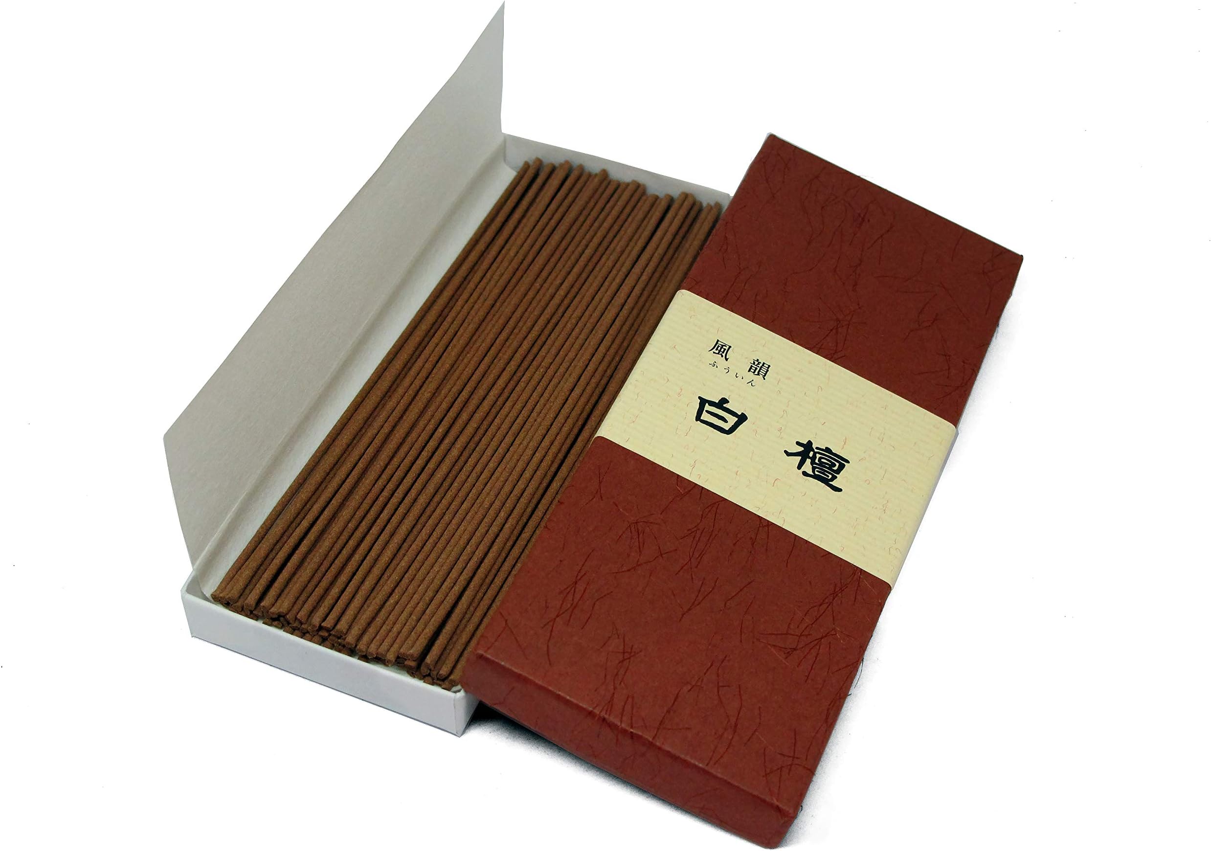 Japanese Sandalwood Incense Sticks Fuin Byakudan Small Pack - 5.3 inches 65 Sticks - Made in Japan
