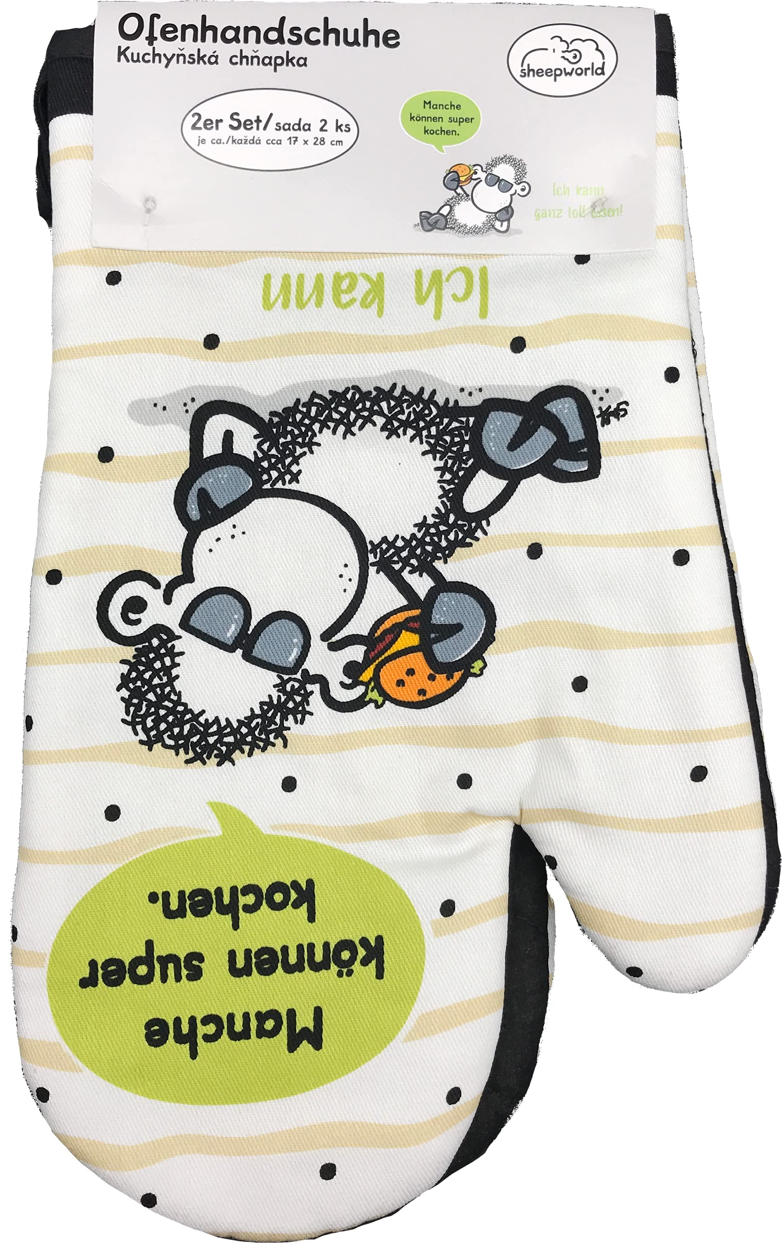 YYHWHJDE Ofenhandschuhe & Topflappen 2-tlg. | Nymphensittich Design | Wasserdicht & Heatproof