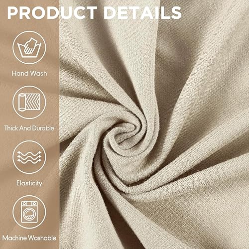 Miniatura 5 de Peryiter Juego de 2 fundas de sofá de dos plazas para sala de estar, protector de muebles para sofá, sillón, sillón, ajuste elástico, a prueba de