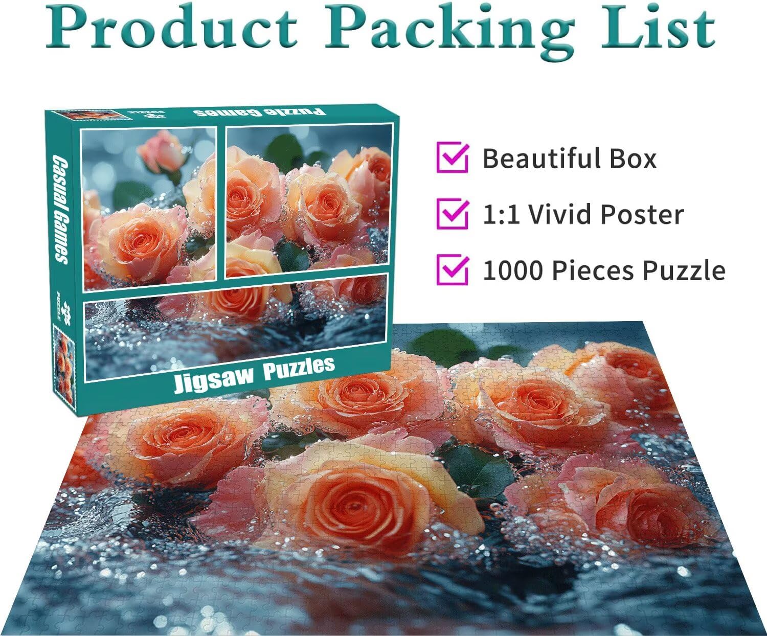 Blume Puzzle für Erwachsene Kinder Anspruchsvoll 5000 Teile Impossible Klassische Puzzles Schwer Anlage ab 8 9 10 Jahre Mädchen Jungen Jigsaw Kunst Educa,für Dekoration und Geschenke 105x156cm t-357