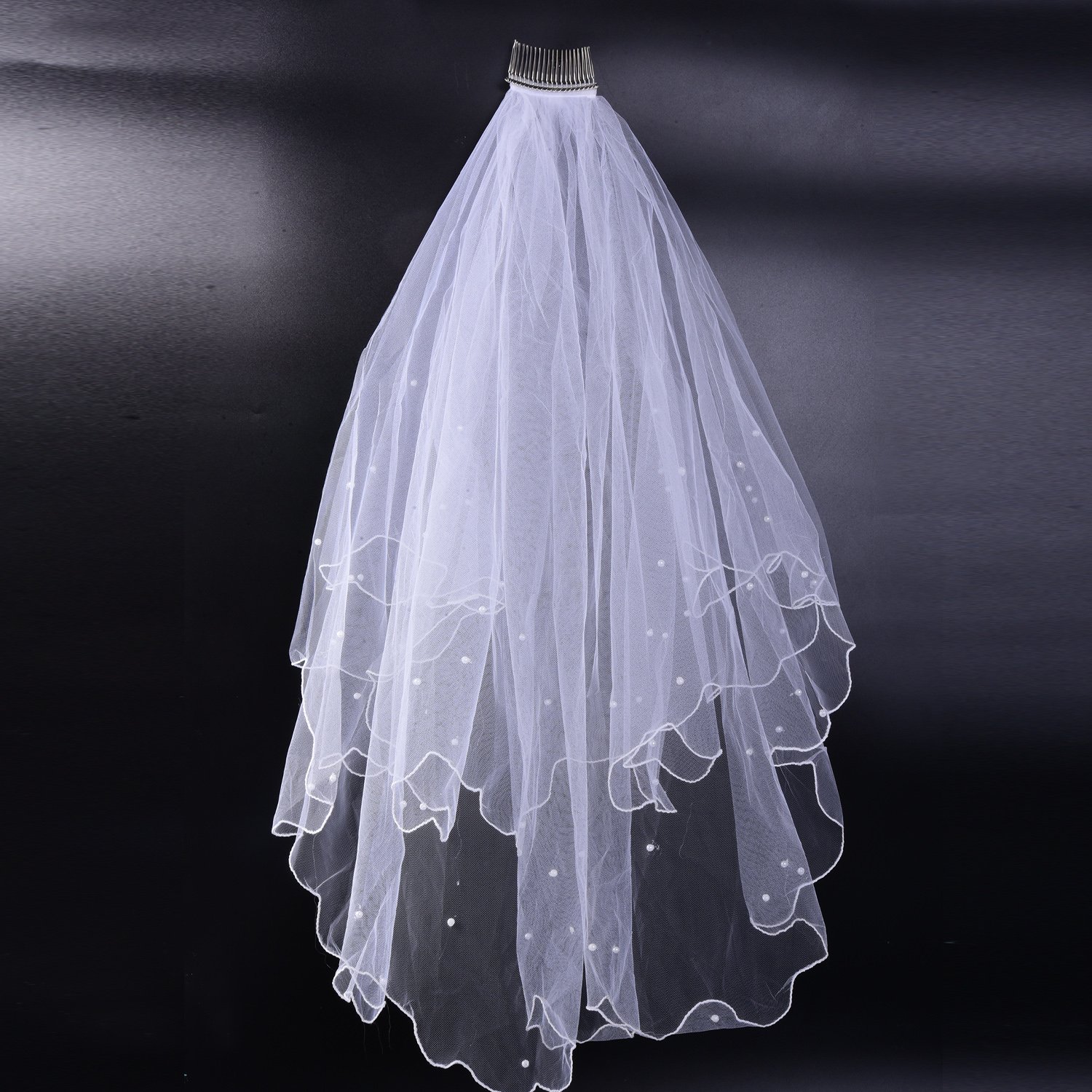 5 Pieces 20 Teeth Hair Clip Combs Metal Wire Hair Combs Wire Twist Bridal Wedding Veil Combs(Silver) : Beauty & Personal Care