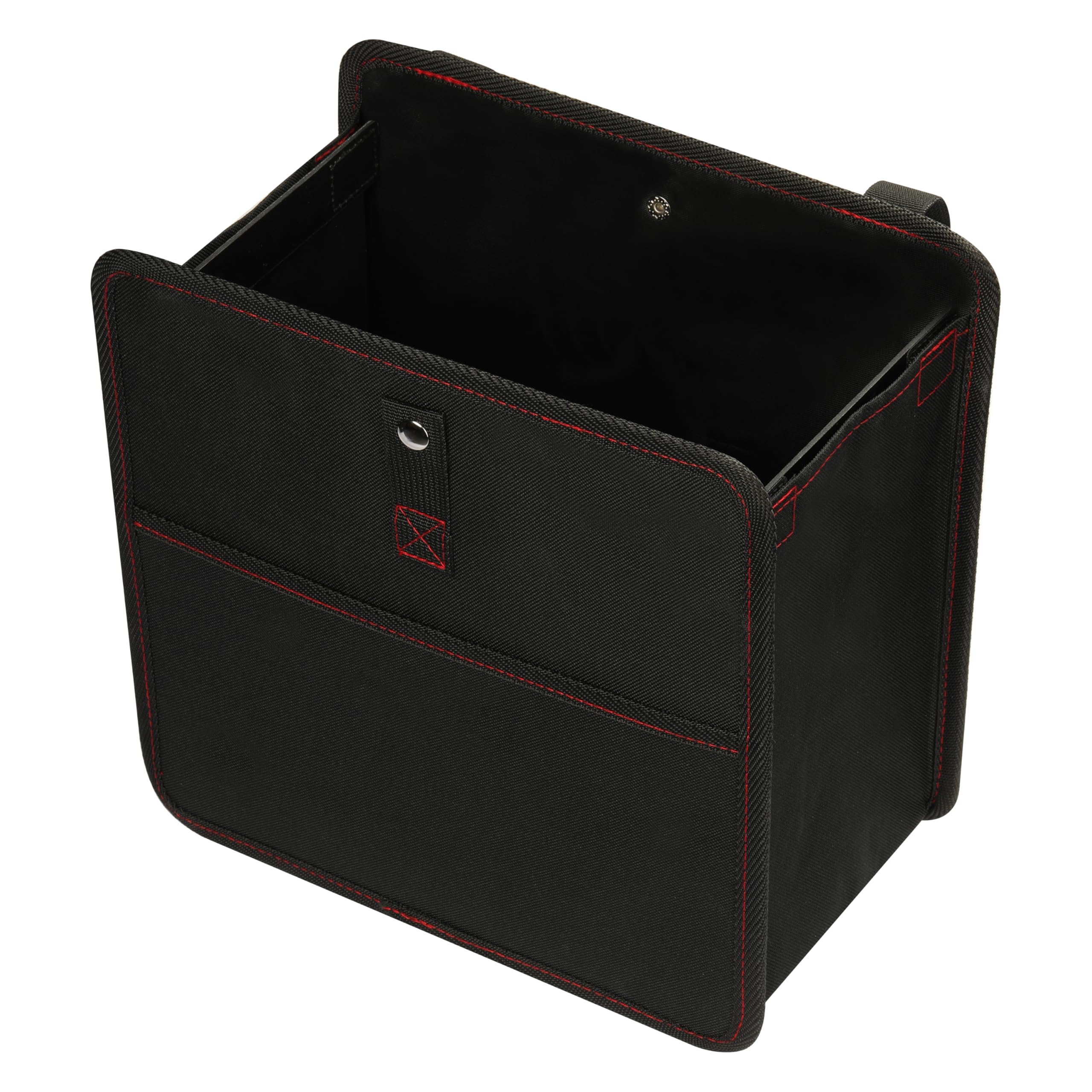 Photo 1 of ??Simple Deluxe 3 Gallon Car Trash Can, Leak-Proof Car Garbage Can with Storage Pockets, Collapsible, Portable and Waterproof, Black