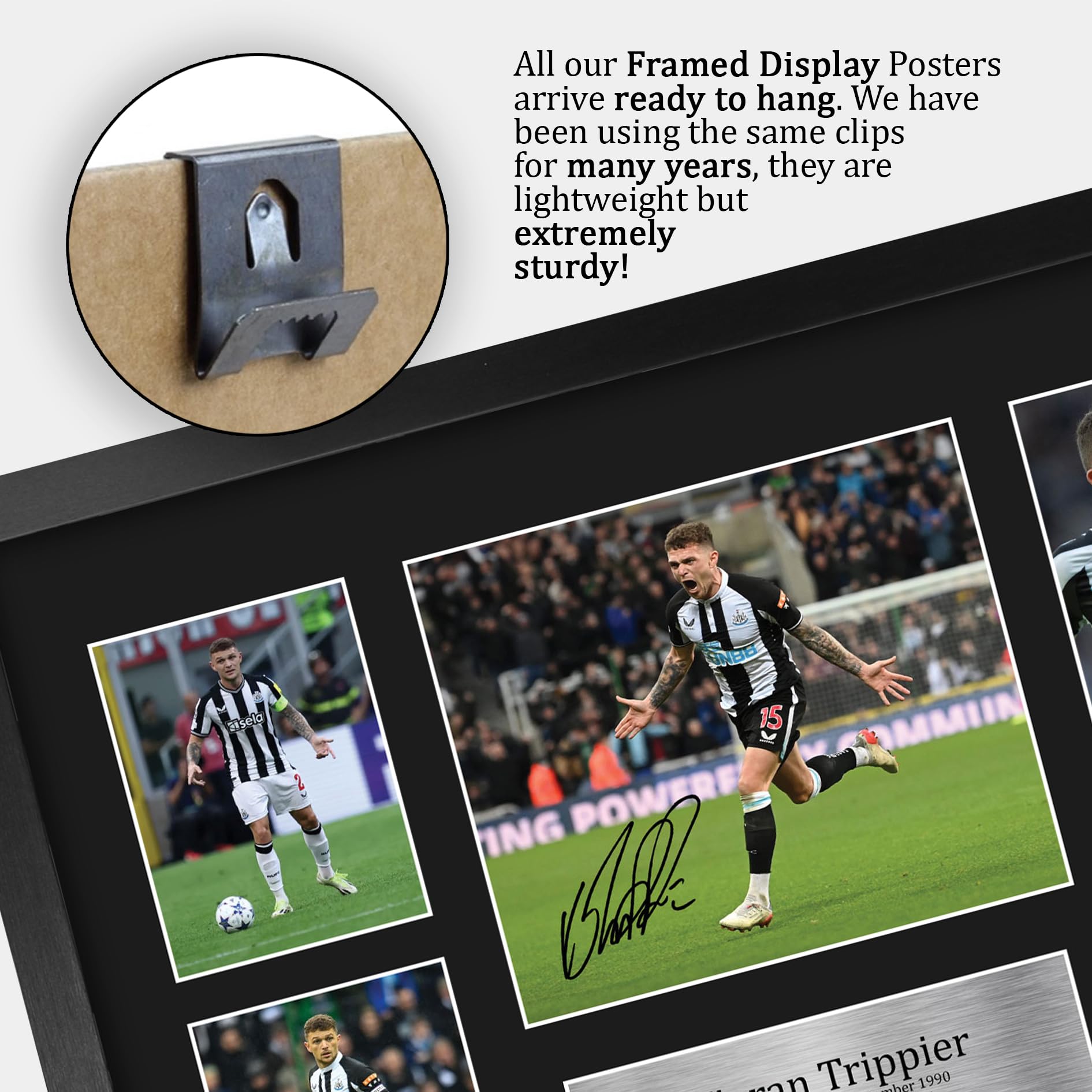 HWC Trading Kieran Trippier Newcastle Utd Regali Stampati