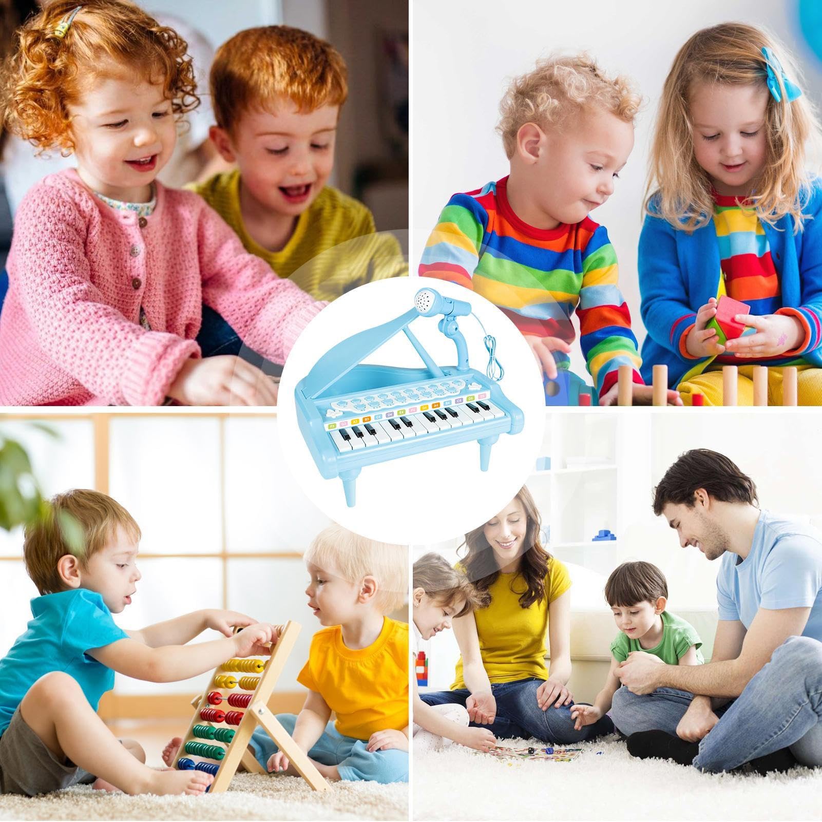Pianoforte giocattolo per bambini, strumento per lo sviluppo precoce del | Piccolo strumento musicale elettronico per bambini, regalo per compleanno, Natale, Capodanno, ragazzi e ragazze