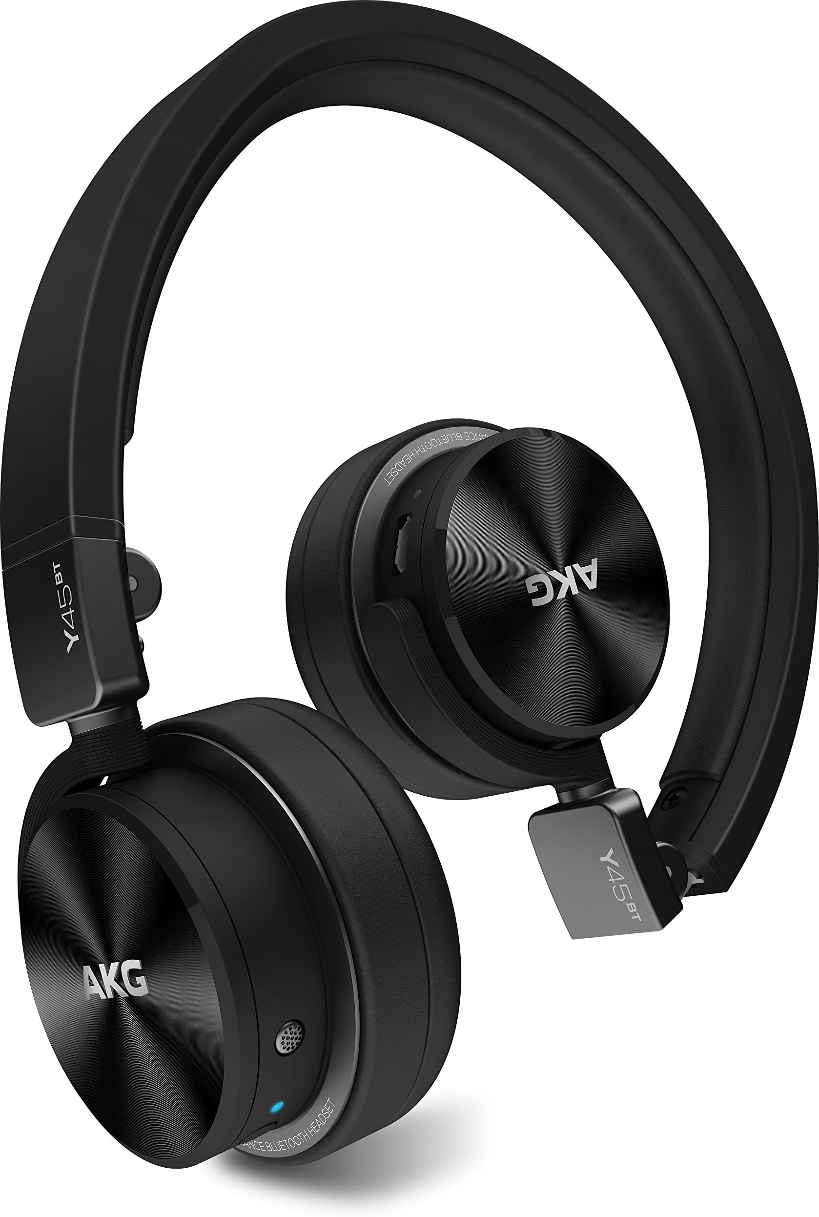AKG Y45BT Black Mini On-Ear Wireless Bluetooth Headphone with NFC and by-Pass Cable, Black