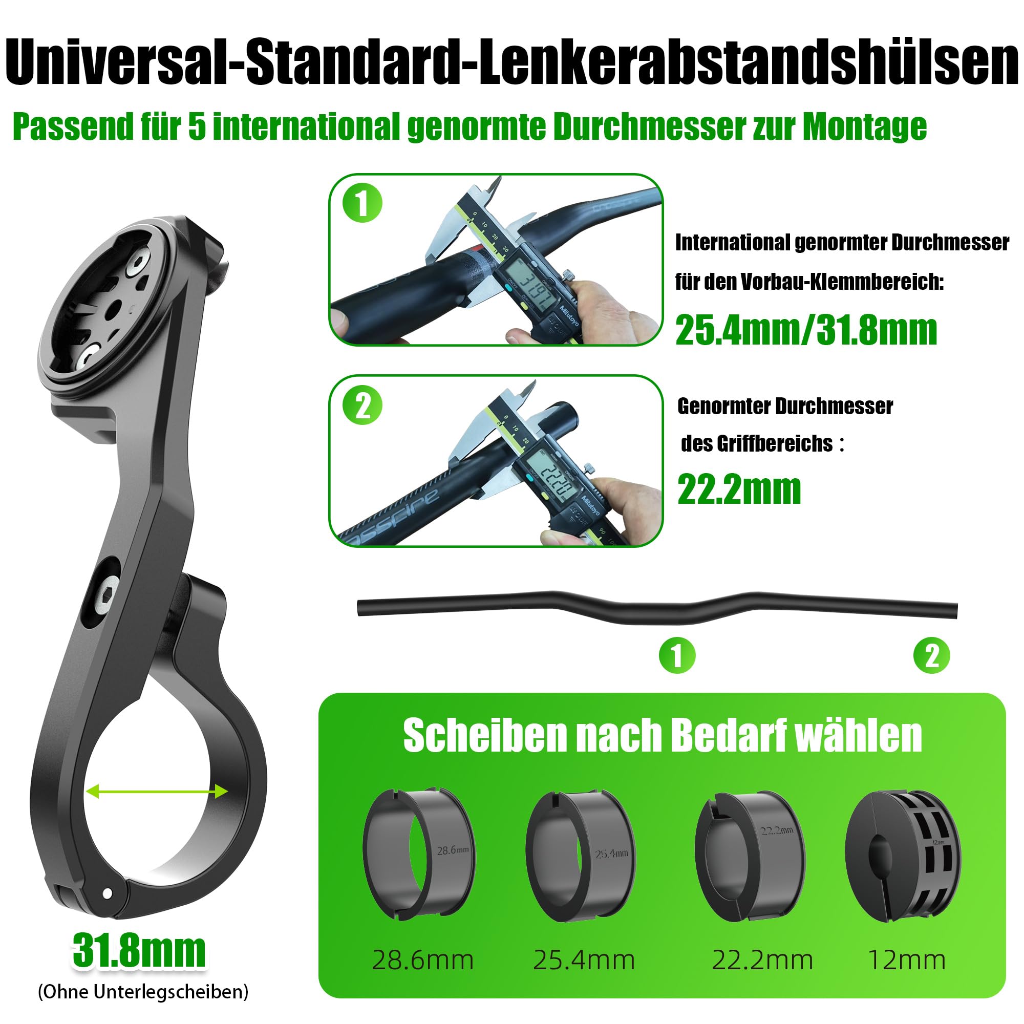 RBRL Fahrrad Handyhalterung Ebike, 1s Schnellspanner Lenker Handyhalter, CNC Aluminium für maximale Stabilität, Anti-Vibrations V-Klemme für Fahrrad, keine Kamera-Blockierung, 4,7–7,2 Zoll Smartphones