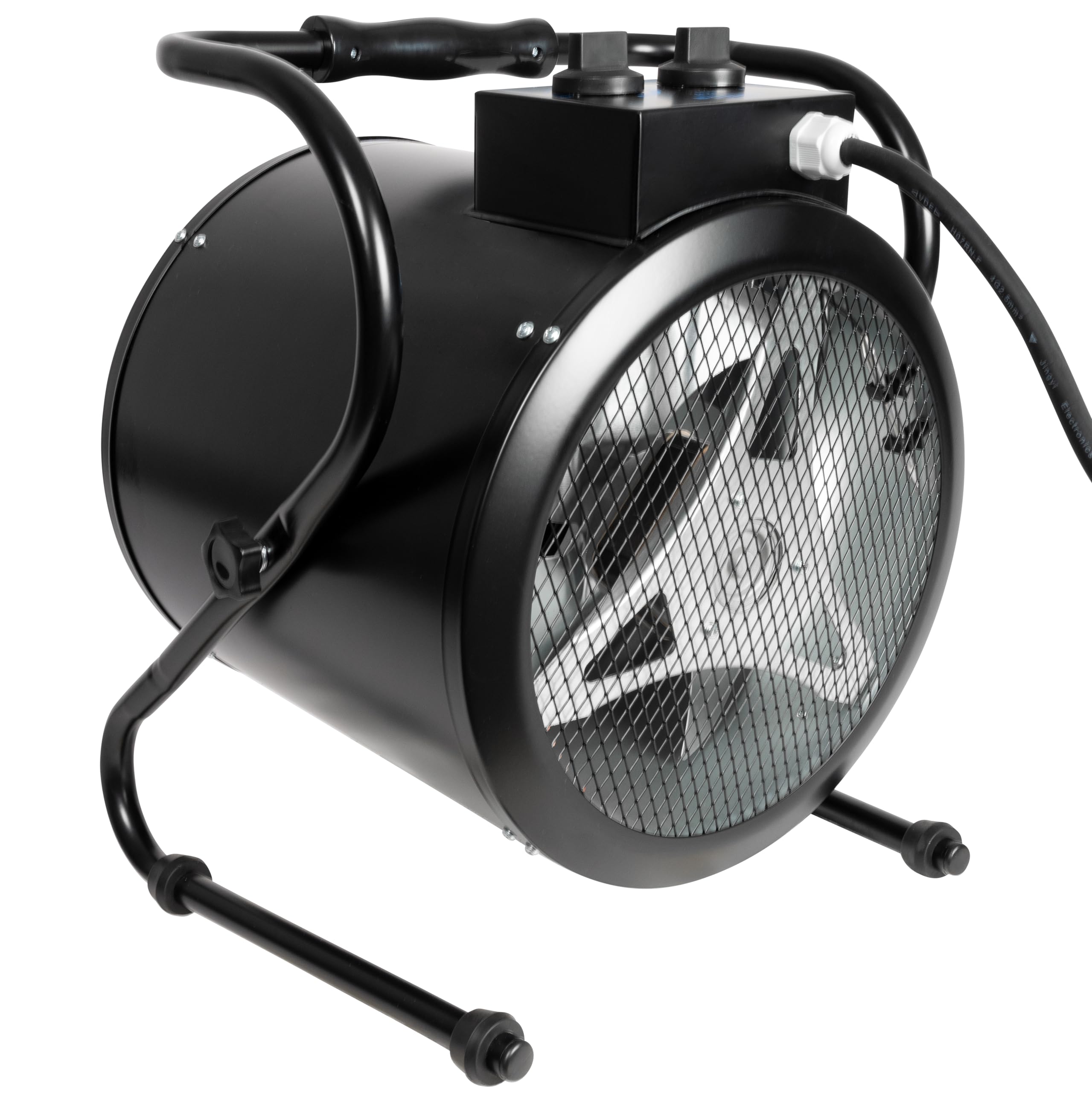 Güde Riscaldatore elettrico GH 9 E (9 kW, 2 livelli di calore 4,5/9 kW, funzione ventilatore, potenza soffiante 742 m³/h, angolo di inclinazione e spegnimento, protezione da surriscaldamento,
