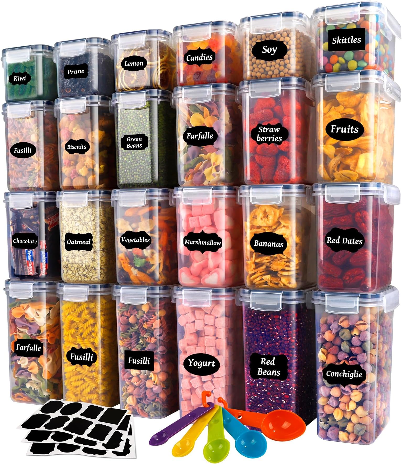 Mepal Vorratsdosen Set 3-teilig - Luftdichte Lebensmittelbehälter 2000ml + 2x1000ml In Weiß