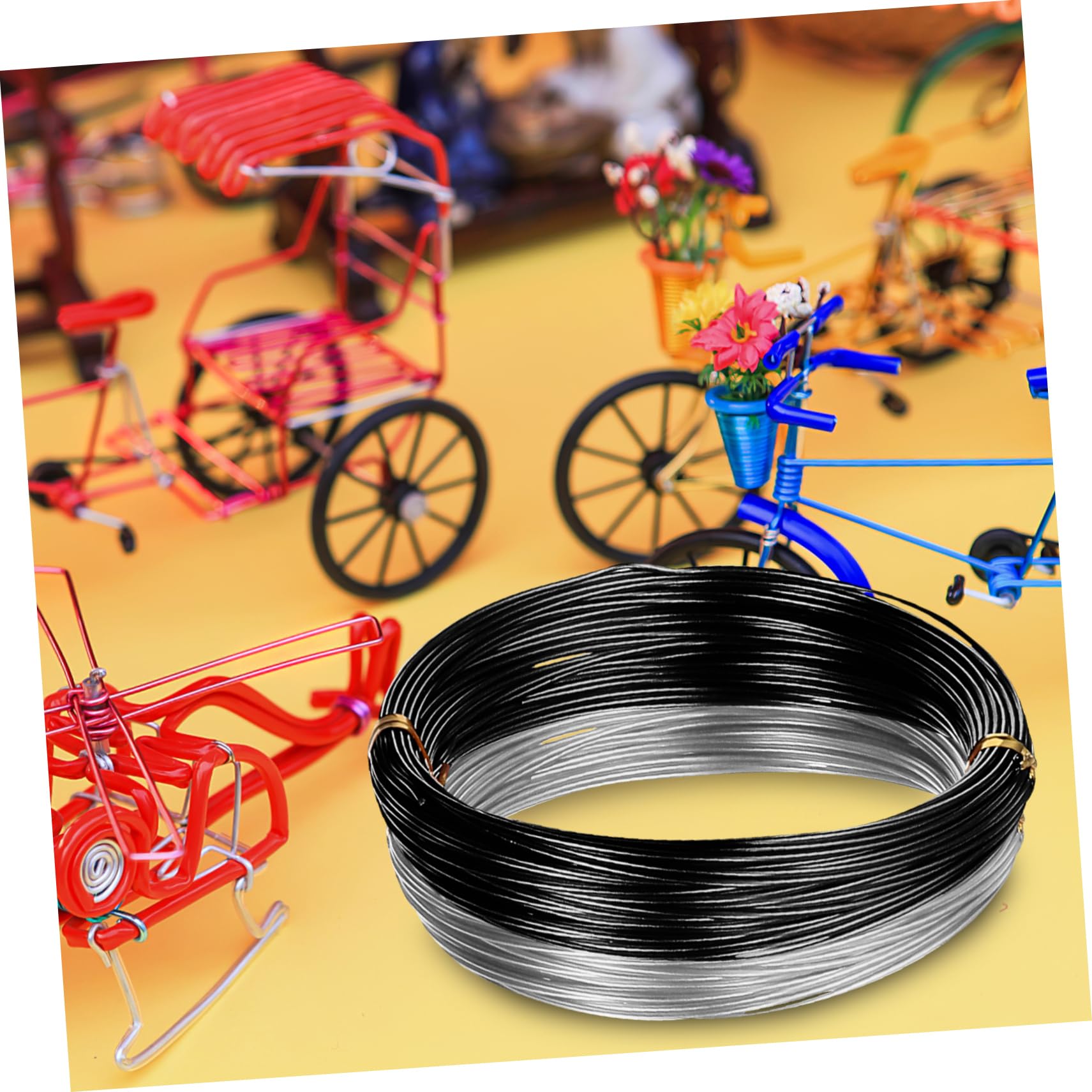 Artibetter 60rotoli Filo Di Alluminio Anodizzato Flessibile Per Creazioni Fai Te Da Colori Metri Di Filo Morbido Per Gioielli e Artigianato