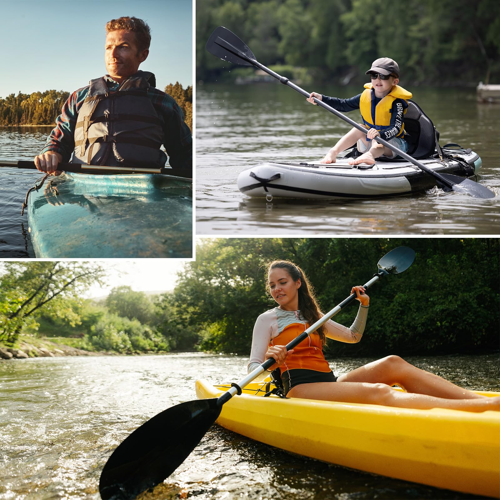 ALPIDEX Siège Kayak Planches Gonflables Sangles Robustes Assise Universelle Sup Siege Paddle