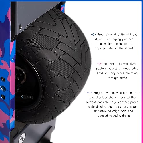 Miniatura 5 de The Float Life - Neumático Enduro para Onewheel GT (suave) - El neumático híbrido perfecto para estabilidad, agarre y tallabilidad - Neumático de