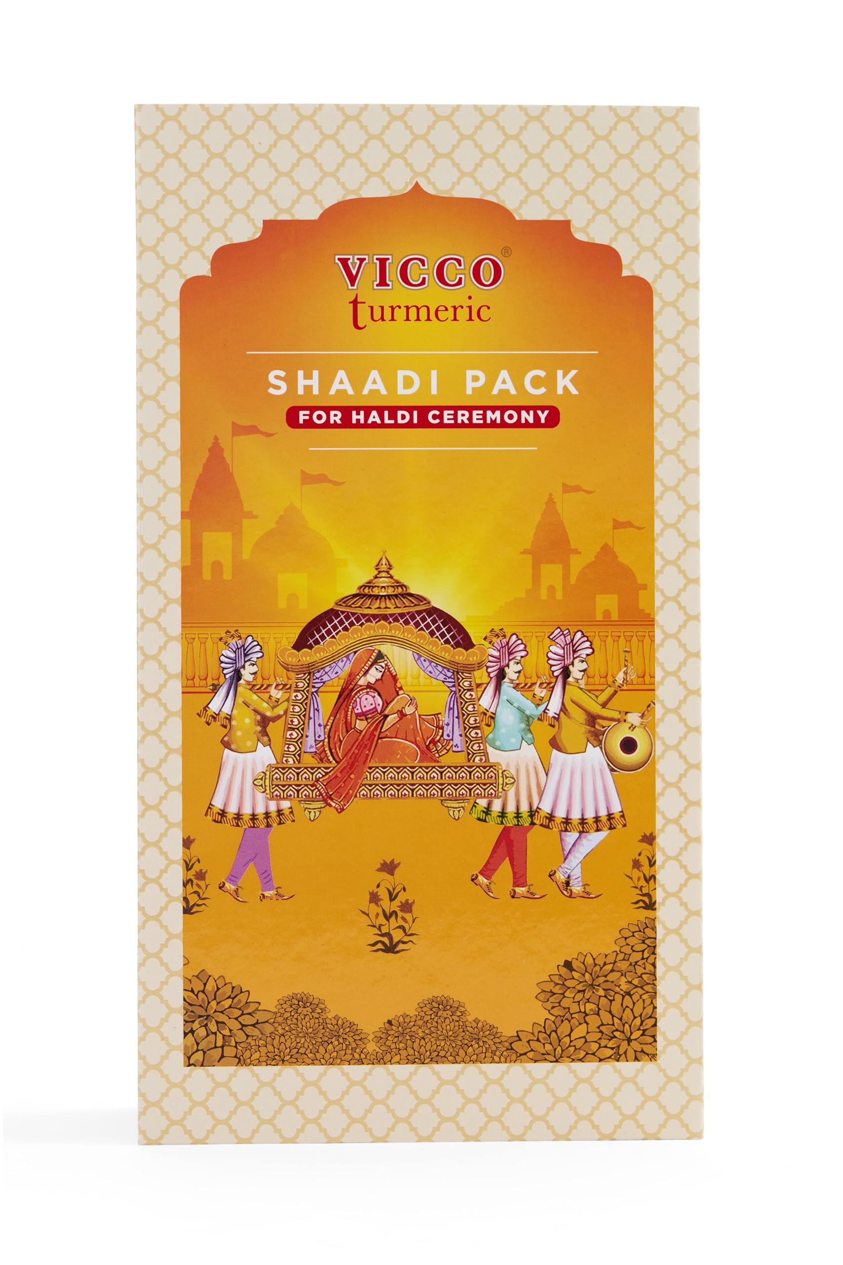 Vicco Turmeric Cream Shaadi Pack: Stain-Free, Ready-to-Use Ubtan for Haldi Ceremony (Shaadi Wali Haldi) | 100% Natural Ayurvedic Turmeric for Glowing & Toned Skin | Suitable for All Skin Types [200g | Pack Of 1]
