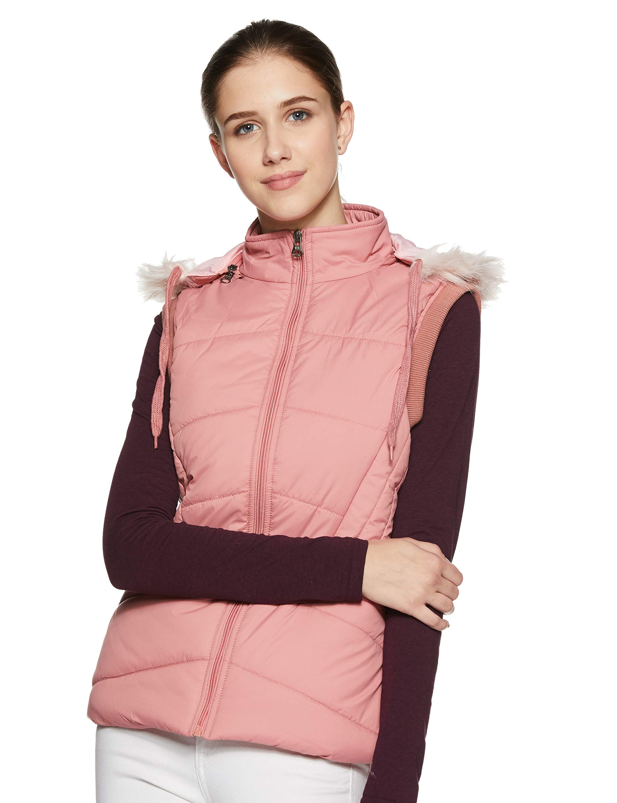 CazibeWomen's Quilted, Coral, 38