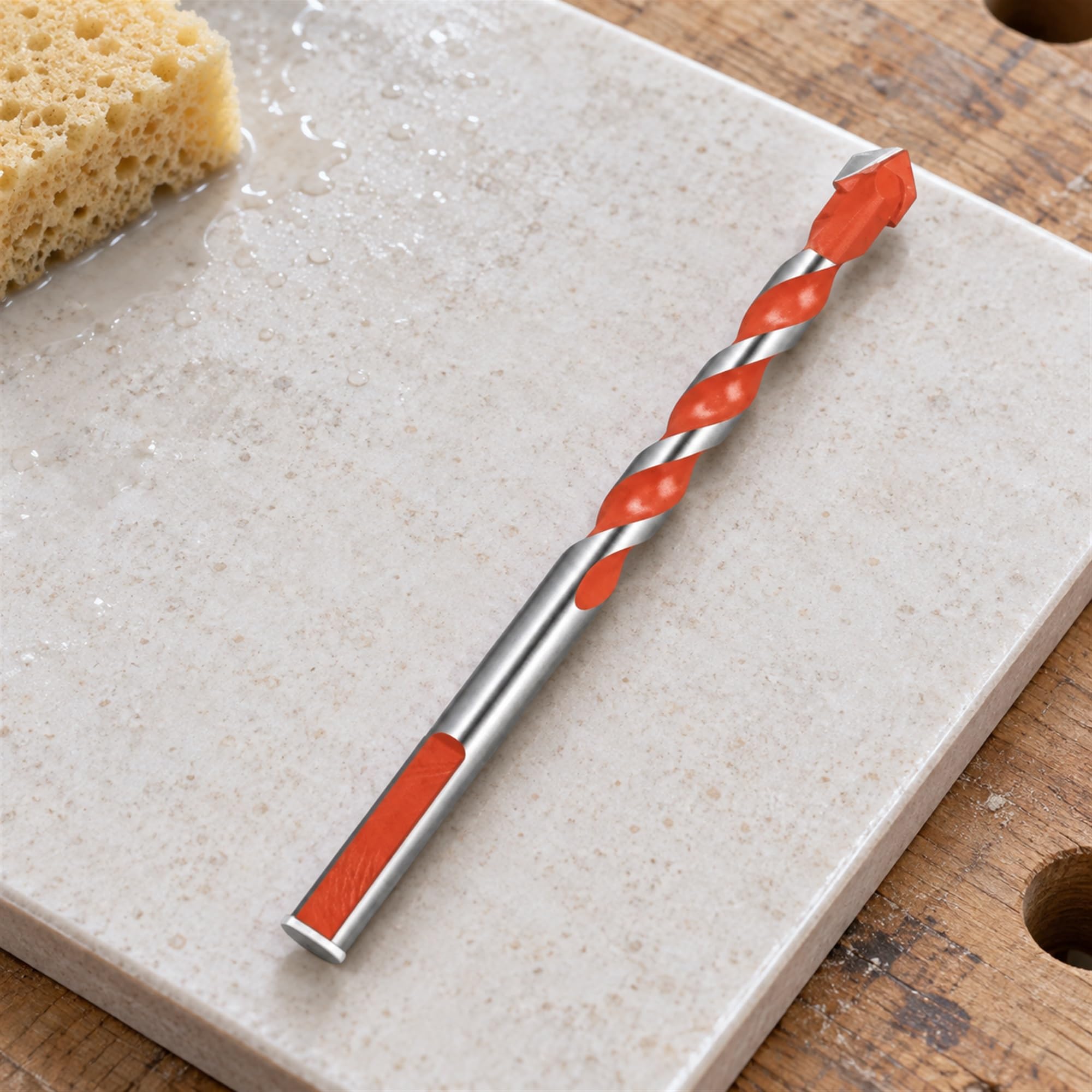 Carbide Tipped Drill Bits for Glass, Tile and Masonry, Hole Making Accessories for Household Renovation Projects