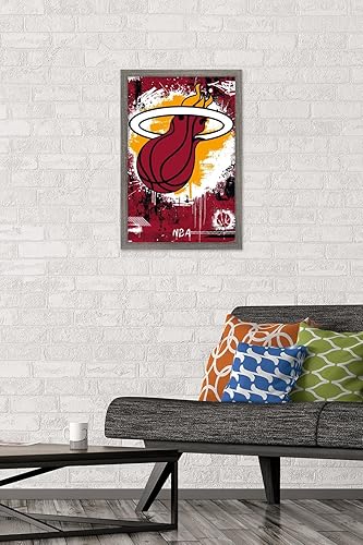 Miniatura 2 de Trends International NBA Miami Heat - Póster de pared con logotipo Maximalist 23