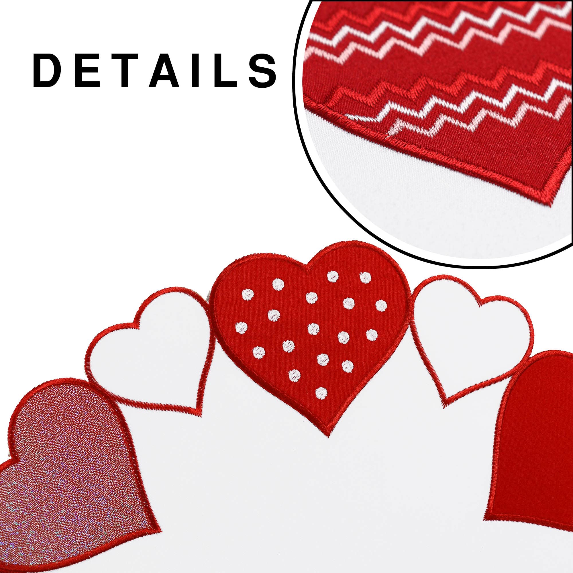 Manteles Individuales De San Valentín - Juego De 4, Diseño De Corazón Y Camión Con Texto 'Love You More', 12x18 Pulgadas