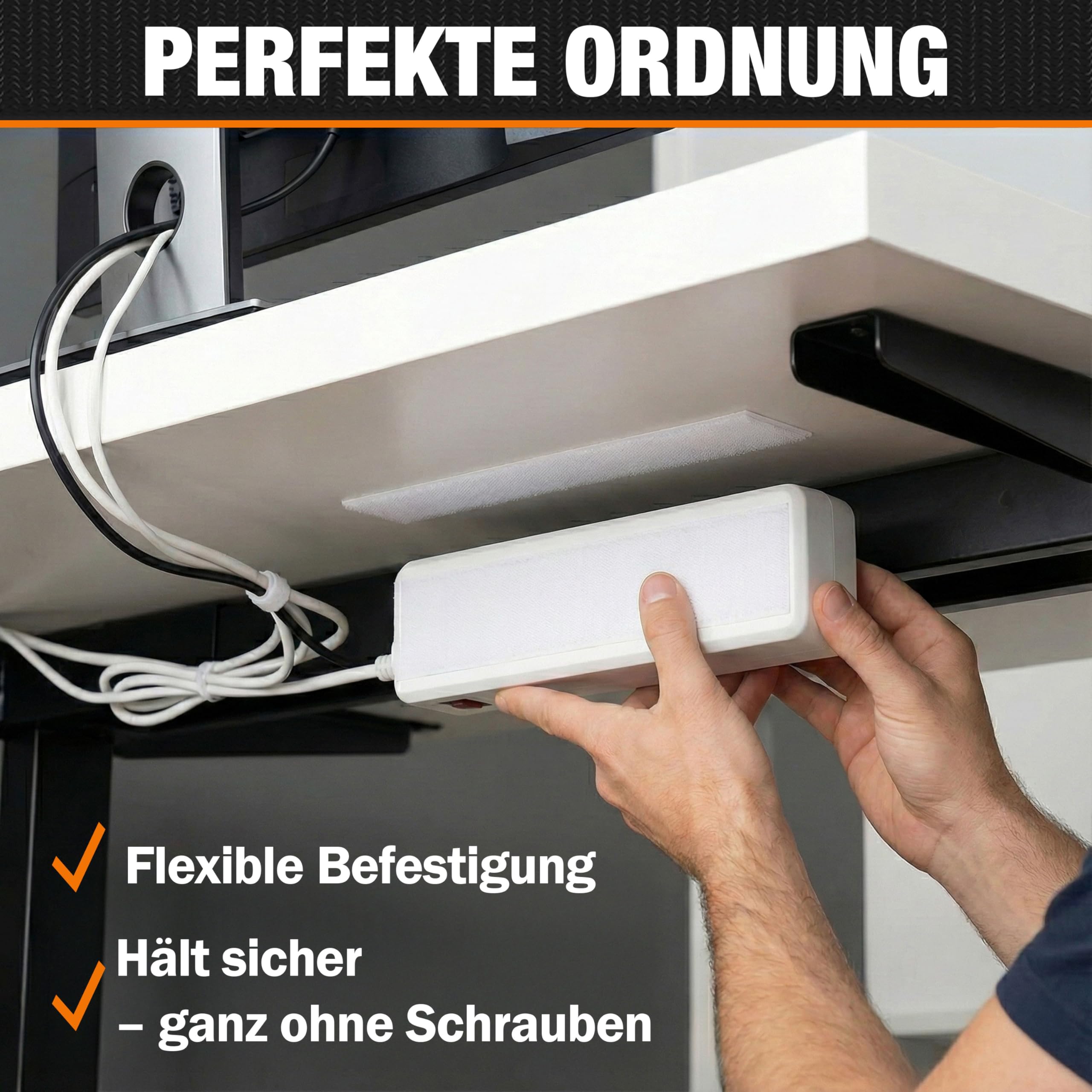 Nastro in velcro autoadesivo extra forte 50 mm x 5 m bianco 3M per esterni e interni