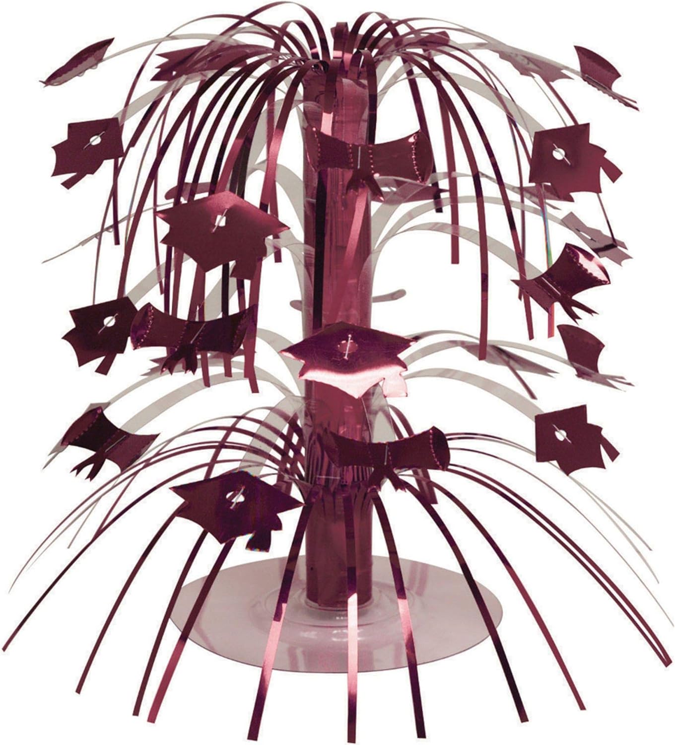 Pack of 12 Burgundy Red Purple Mini Cascade Centerpiece Graduation Party Decorations