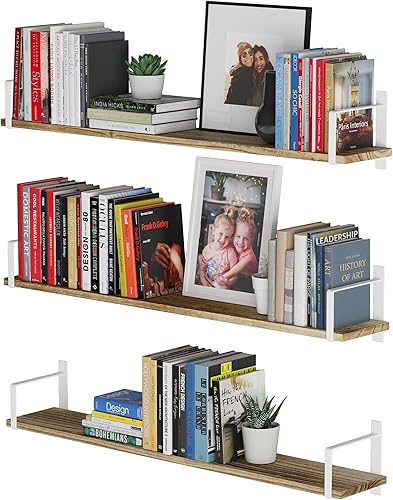 Wallniture Toledo - Estantes flotantes de 36 x 6 pulgadas para pared, estantería flotante para sala de estar, estantes de pared para dormitorio,