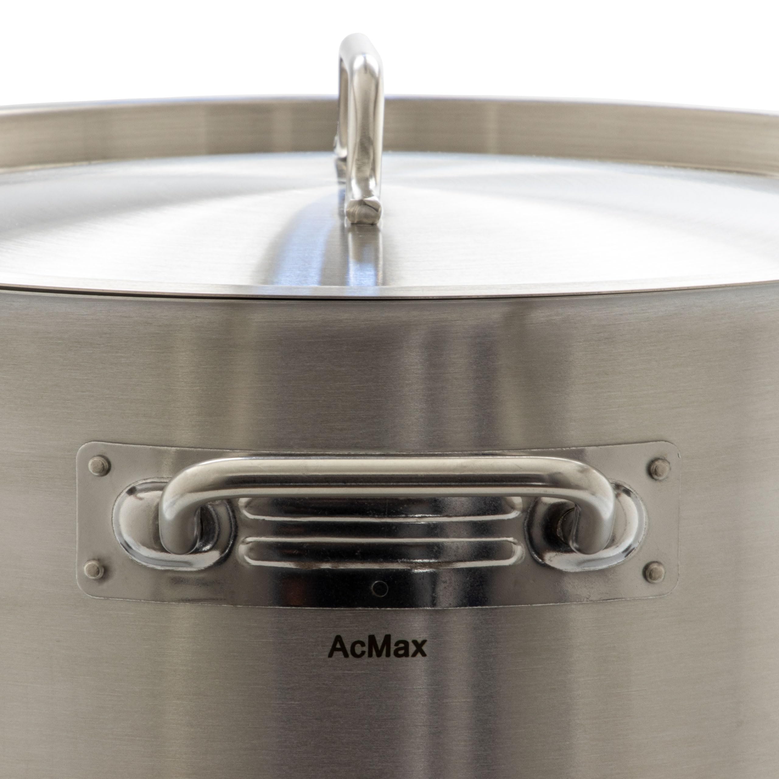 airbrush-city Kochtopf Gastrotopf Topf XXL 50 Liter Edelstahl mit Deckel Großküche Gastronomie
