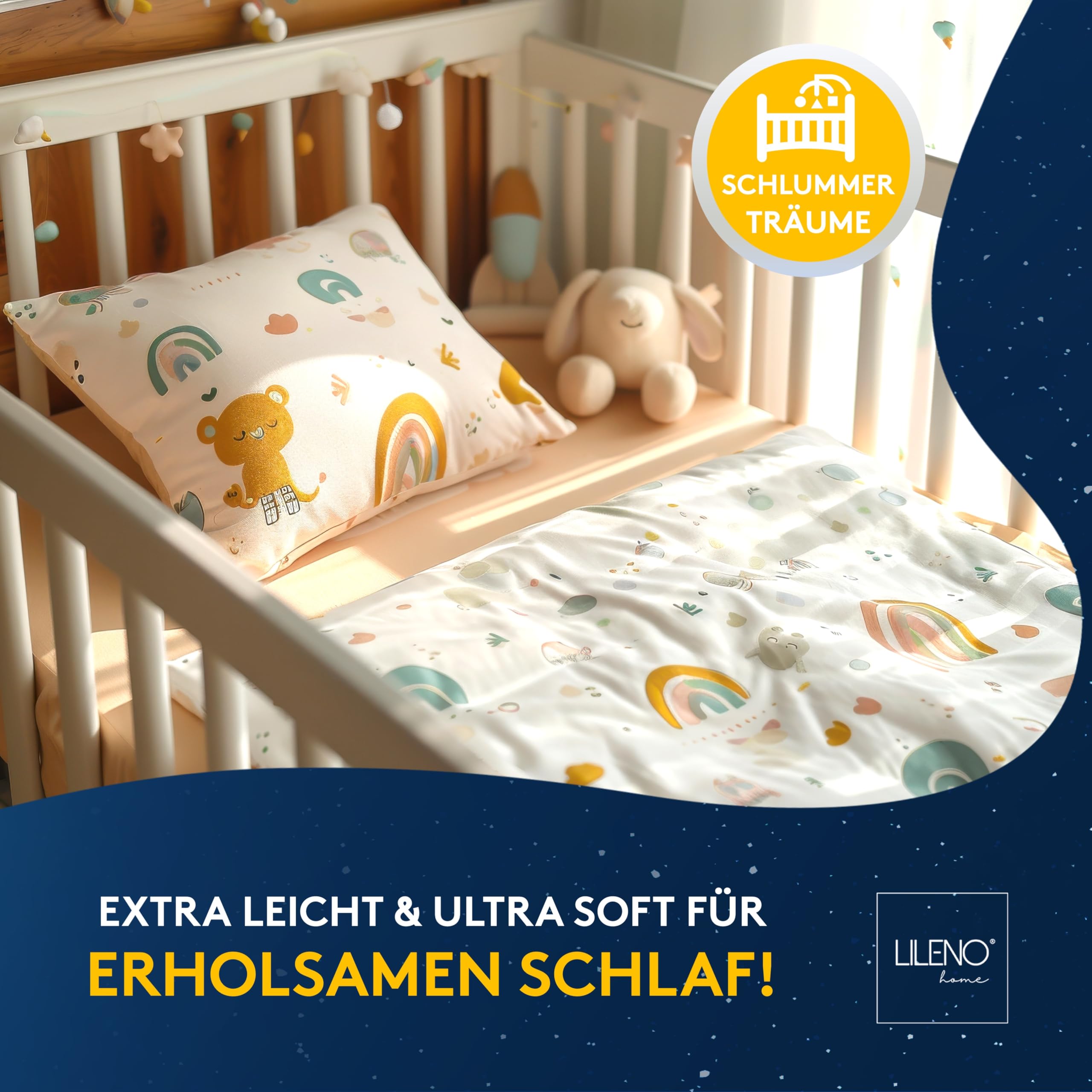 LILENO HOME Coperta estiva per bambini, 100 x 135 cm, set da 1 con rete climatica CoolComfort, extra morbida, per bambini, 100 x 135 cm, perfetta come coperta estiva leggera, lavabile fino a 95 °C
