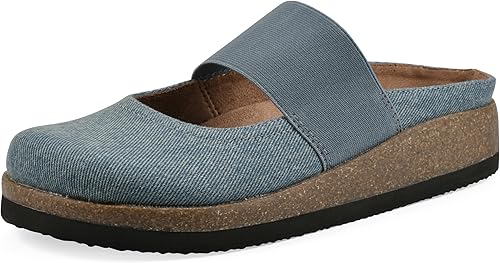 WHITE MOUNTAIN Women's Bassi Keyhole Signature Comfort-Molded Footbed Mule, Vint
