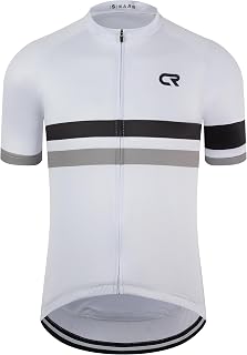Coconut Ropamo CR Men's Short Sleeve Cycling Jersey - Breathable Quick-Dry Road Bike Shirt with 3+1 Zipper Pockets