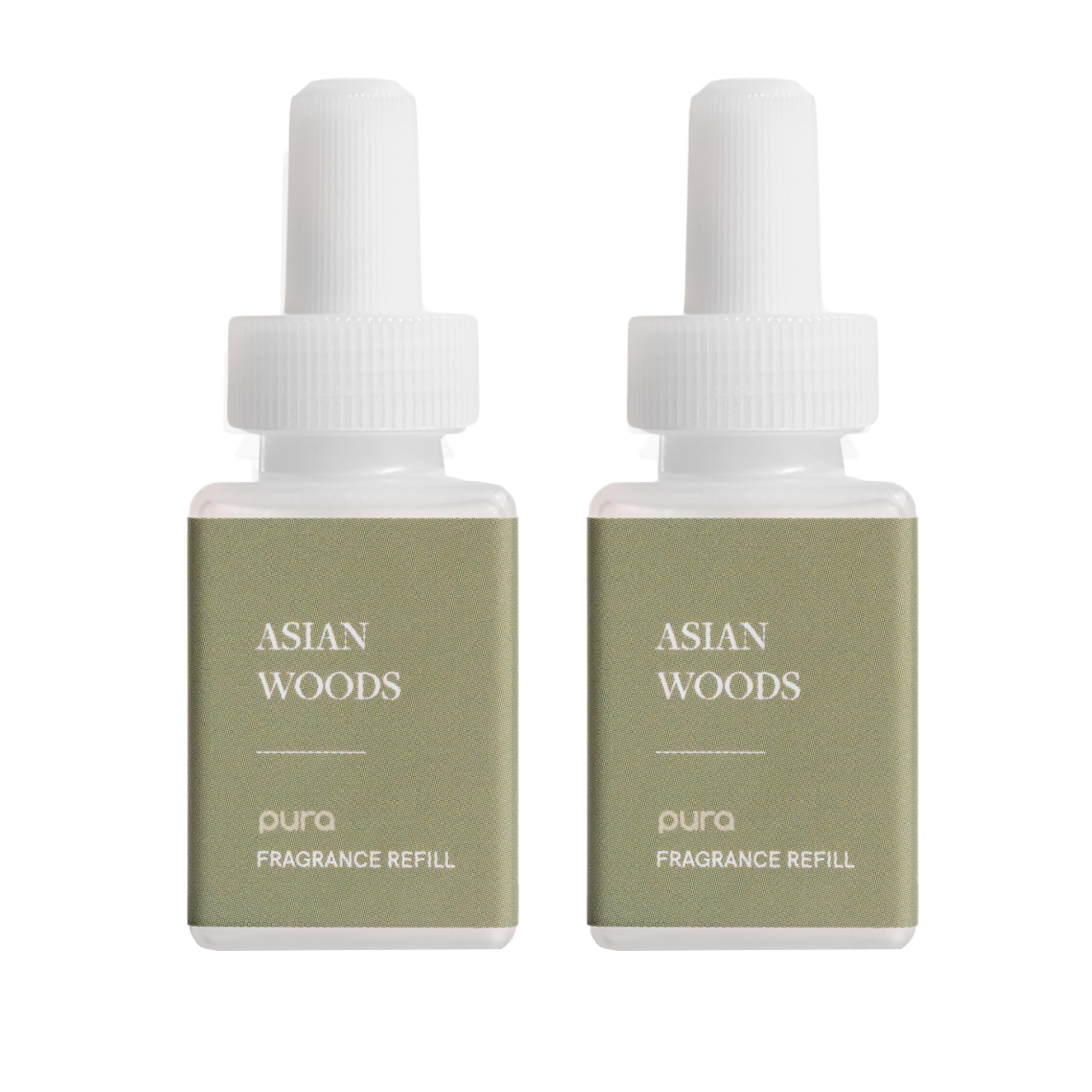 PuraFragrance for Smart Home Air Diffusers - Room Freshener - Aromatherapy Scents for Bedrooms & Living Rooms - Odor Eliminator - 2 Pack - Asian Woods & Spice