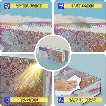 Prismatic Evolutions SPC Box Acrylic Display Case, SPC Protector Case, Compatible with Prismatic Evolutions Super-Premium Collection Box, Ultra Thick 8mm + 5mm Acrylic with Strong Magnetic Lid