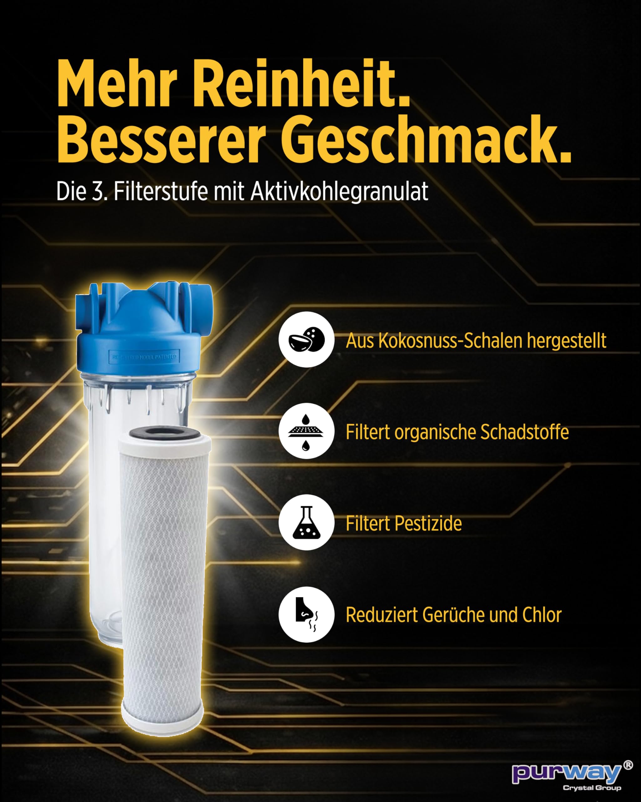 Purway HYDRA Ironmaster 1" Set Eisenfilter Brunnenwasserfilter Hauswasserfilter Chlor