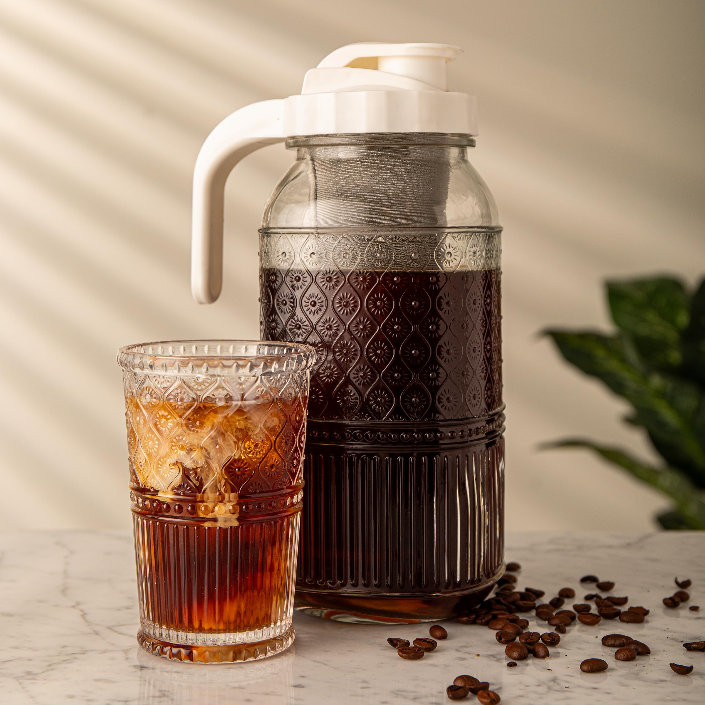 Godinger Cold Brew Coffee Maker - 64oz Glass Pitcher -2 Godinger Cold Brew Coffee Maker - 64oz Glass Pitcher -2