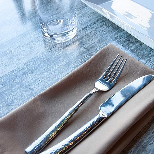 Miniatura 10 de Arkwright Servilletas de tela para restaurante (paquete de 25) servilletas de poliéster hilado con bordes con dobladillo, ideal para cenas, bodas,