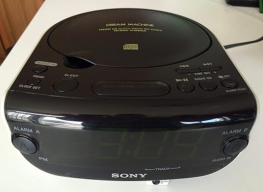 Sony ICF-CD815 AM/FM Stereo CD Clock Radio with Dual Alarm (Renewed)