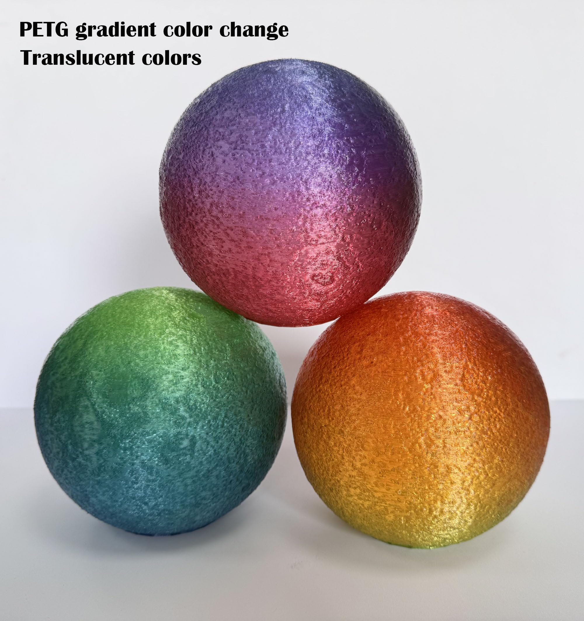 Filament do drukarki 3D PETG, 1,75 mm, wielokolorowy, półprzezroczysta tęcza, 1 kg, dokładność +/-0,05 mm dla Ender3 Cr10