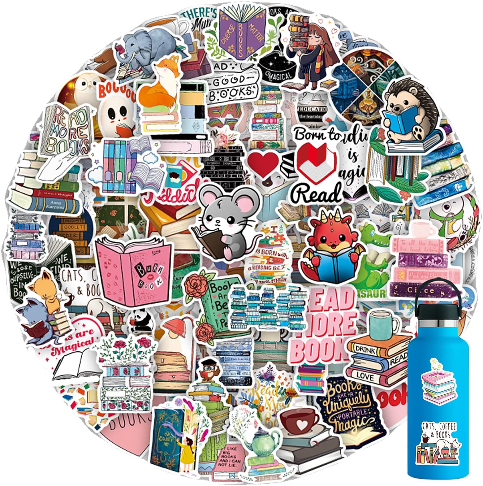 LYunMu Lot De 50 Autocollants De Ski Pour Enfants, Adolescents, Adultes, Garçons, Filles, Cadeaux Pour Ordinateur Portable, Skateboard, Bagages