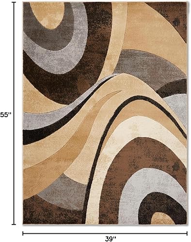 Miniatura 3 de Tapete, Home dynamix, colección Tribeca, extra largo personalizable, Polipropileno, marrón-gris