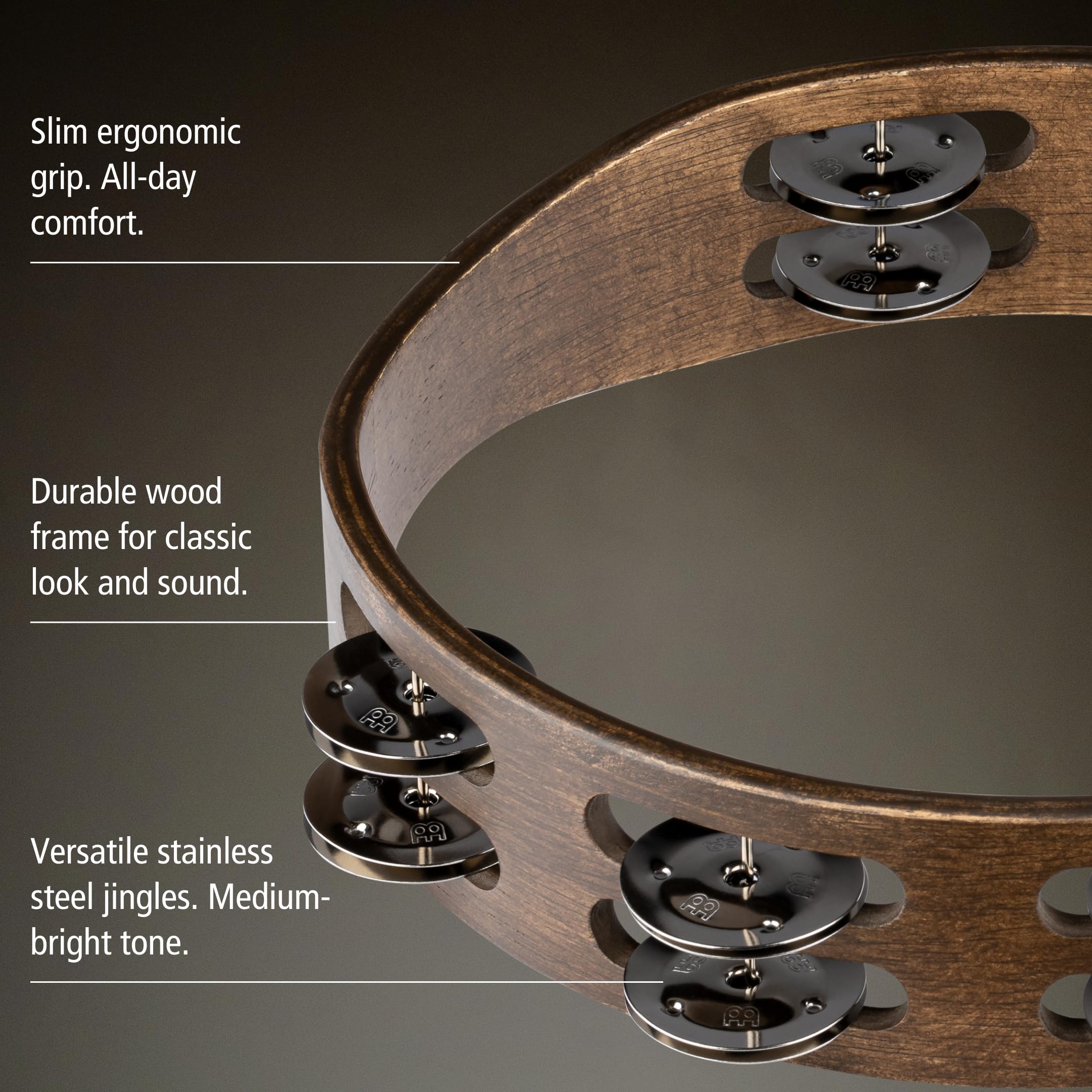Amazon | MEINL Percussion マイネル タンバリン Traditional Wood