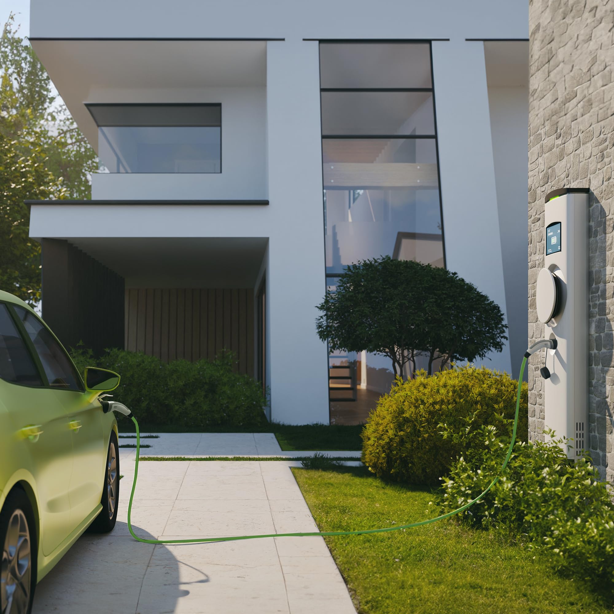 Valeo Ineez 652104 - Cavo di Ricarica per Veicoli elettrici o ibridi Plug-in con Borsa per Il Trasporto, Tipo 2 su Tipo 2-11 kW, 5 Metri