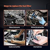 Vista 6 de HiSport Filtro de combustible FG481 - Compatible con Chevrolet y GMC