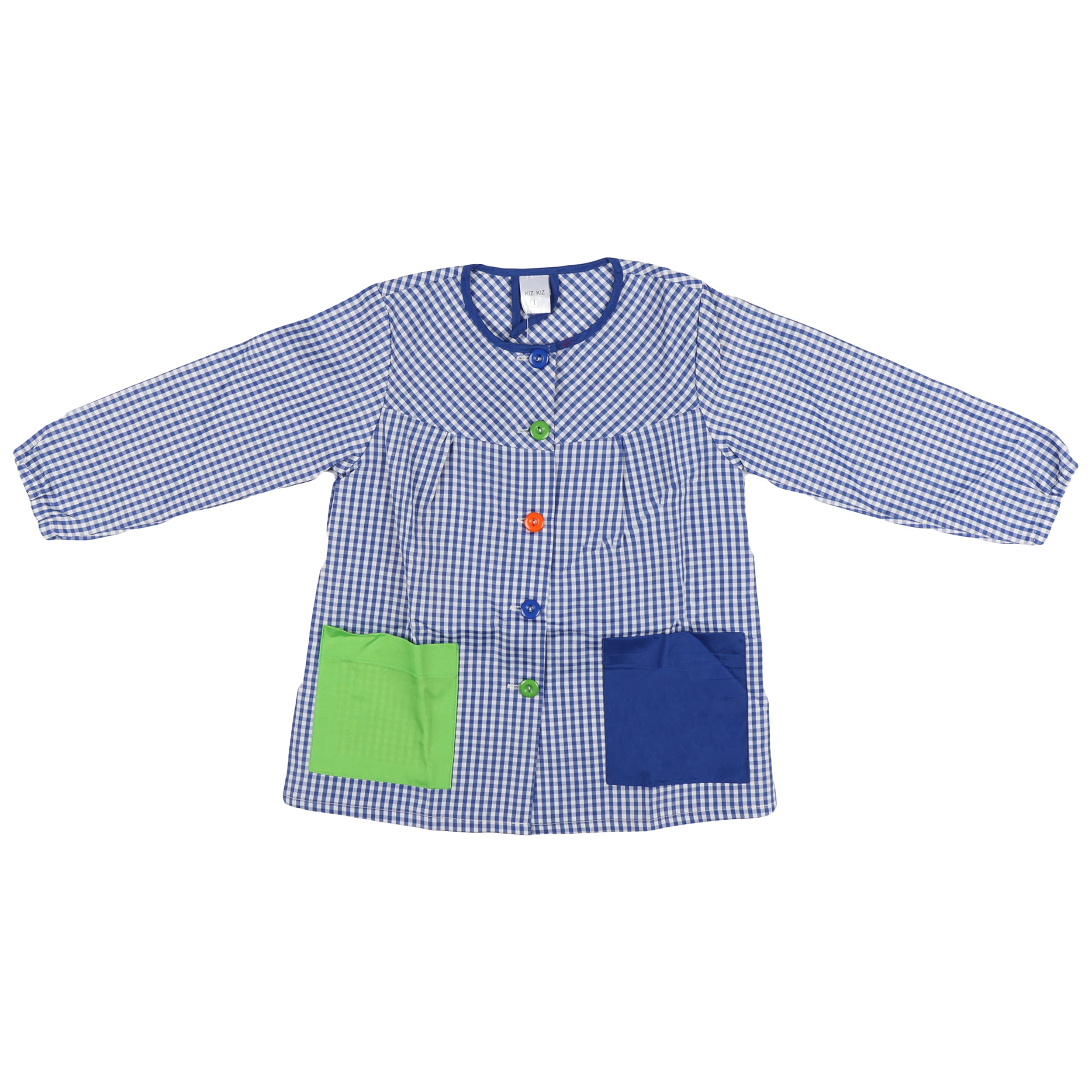 H HANSEL HOME Bata Escolar Infantil Multicolor Baby Infantil de Cuadros