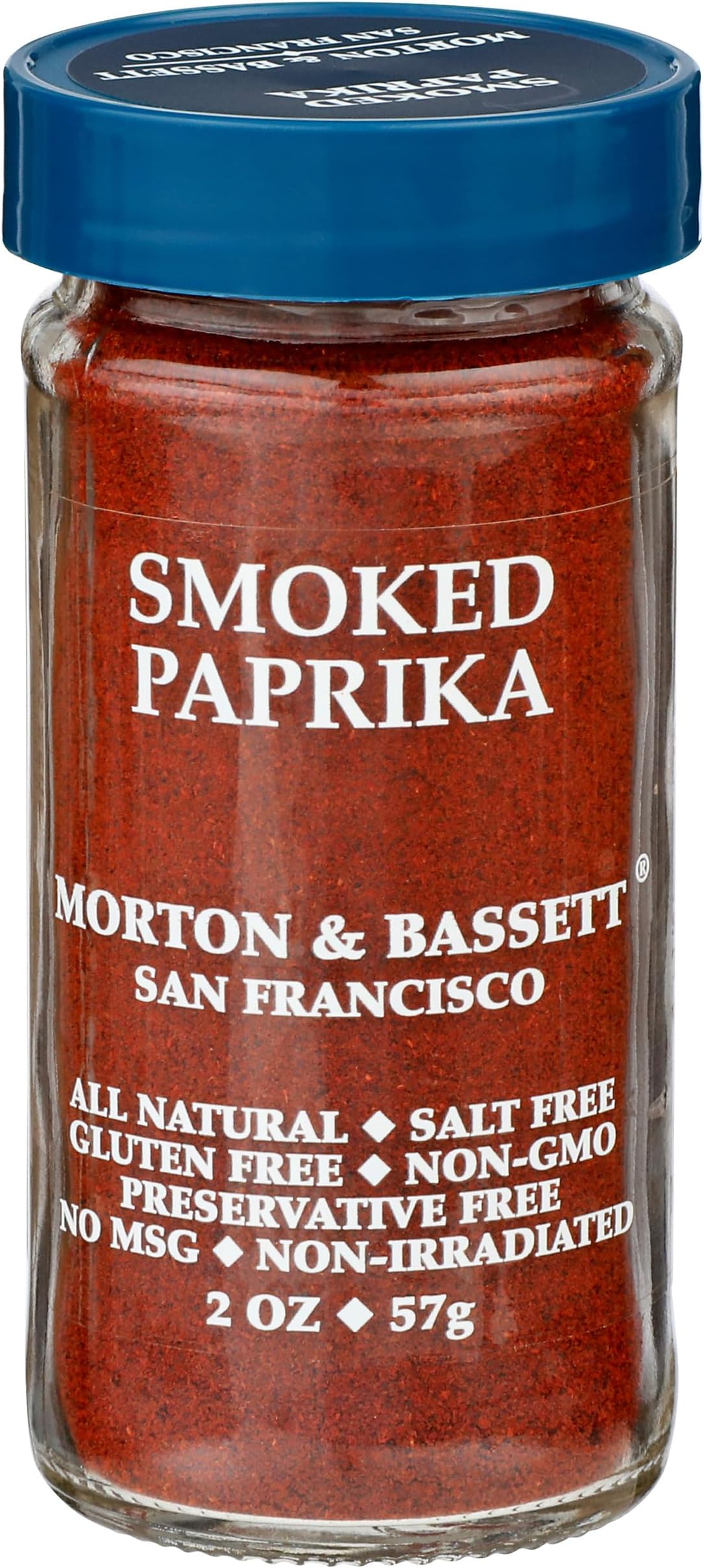 Morton & Bassett Smoked Paprika Spice, 2.0oz – Salt-Free, Non-GMO, Smoky & Rich All Purpose Seasoning
