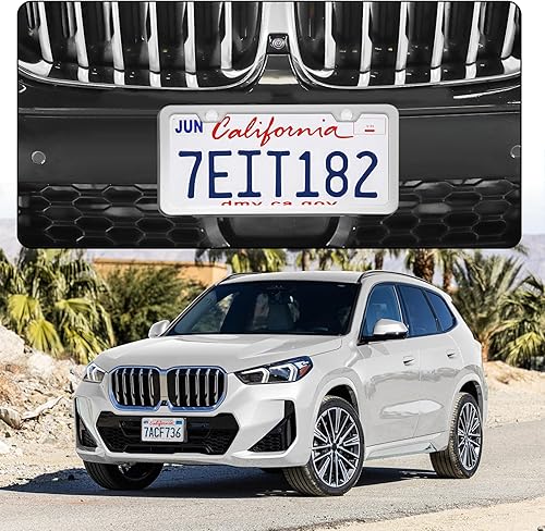 Miniatura 8 de LivTee 2 fundas para matrícula, con bandera de Estados Unidos y se adapta a todas las placas estándar de 6 x 12 pulgadas, protege tu placa trasera y