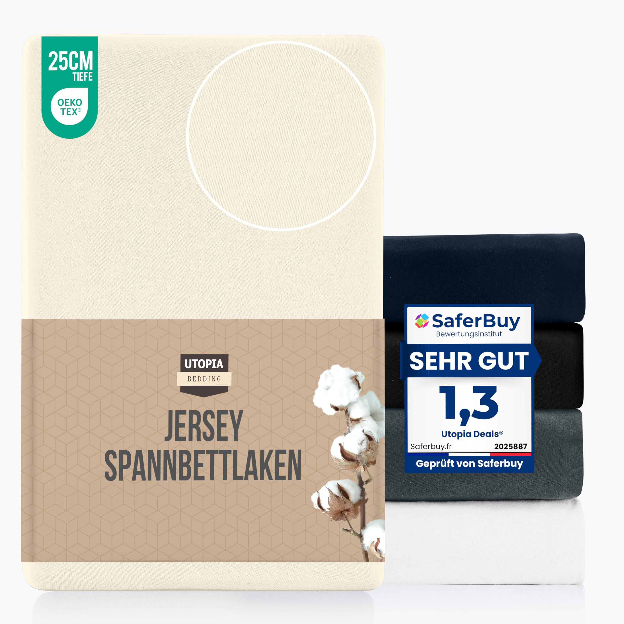 Utopia Bedding Jersey Spannbettlaken