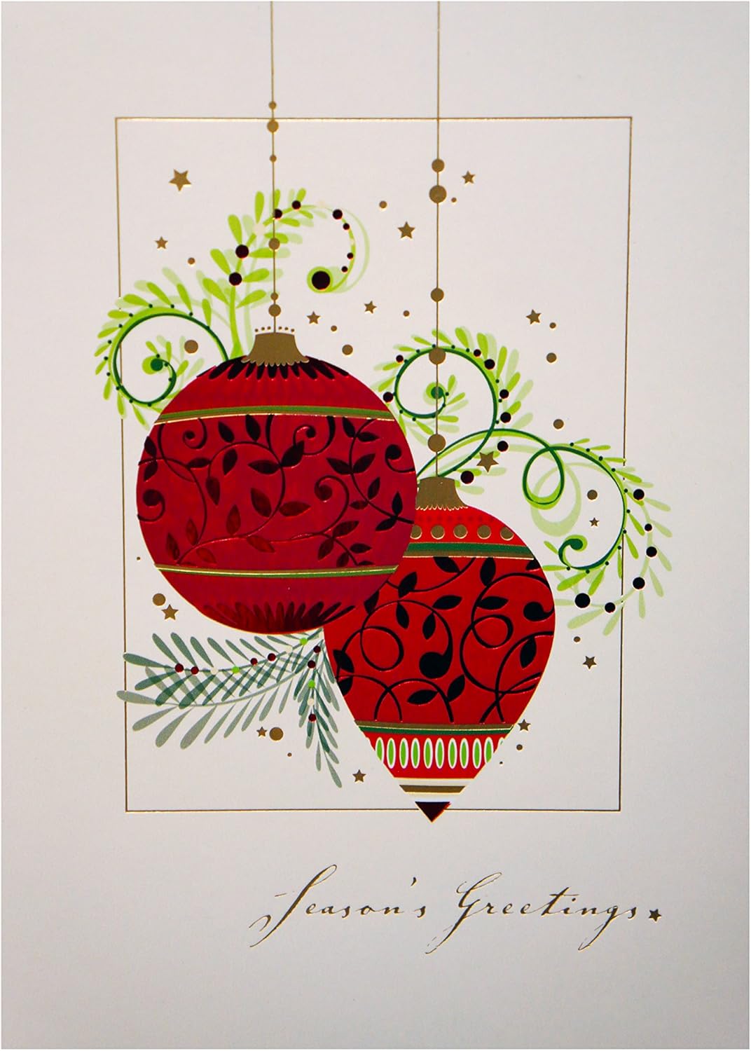 Holiday Greeting Cards (Ornament "Season's Greetings
