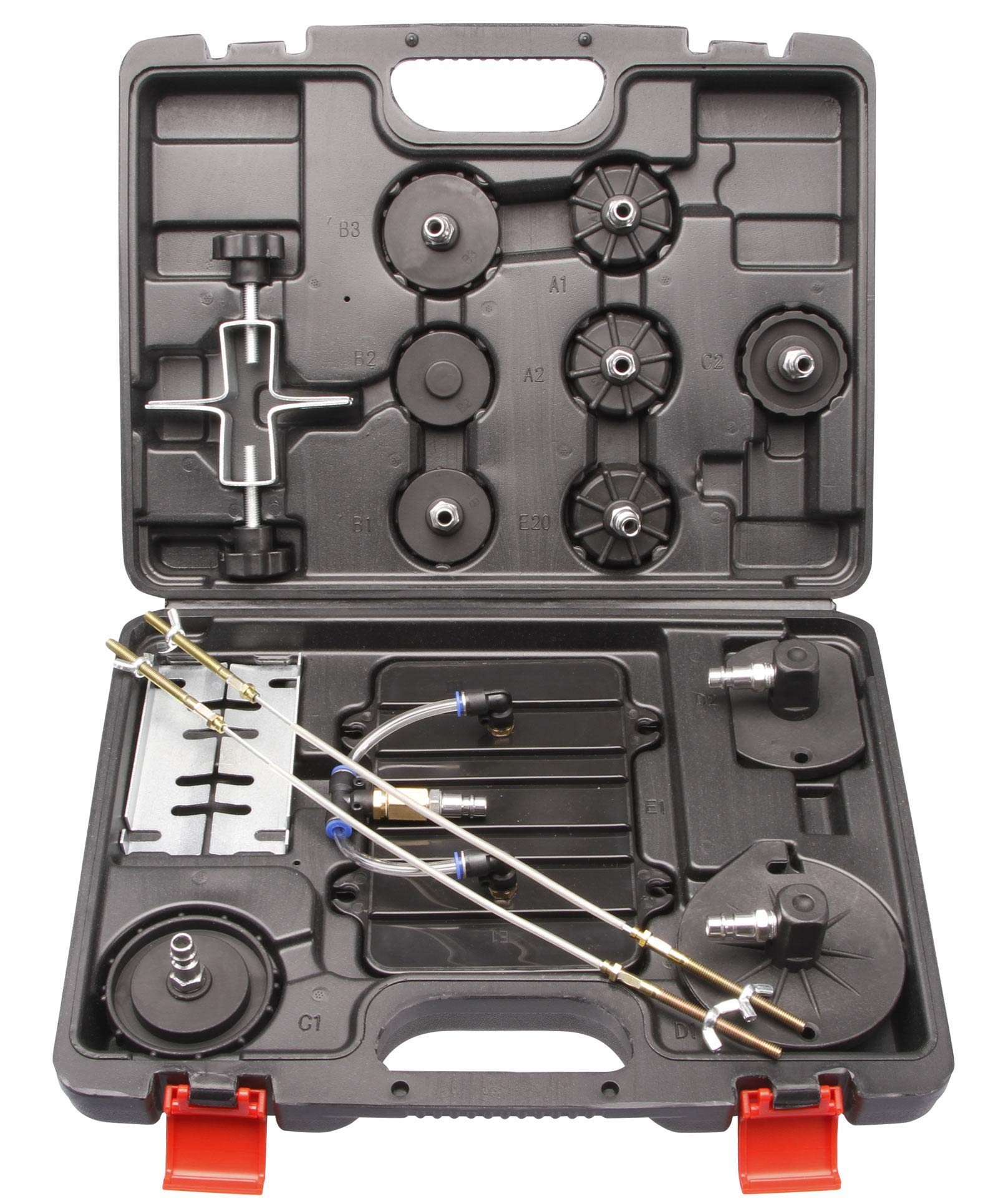 otgerlensker products Purgeur de Frein pneumatique Plus 13 adaptateurs Kit purgeur Appareil Freins