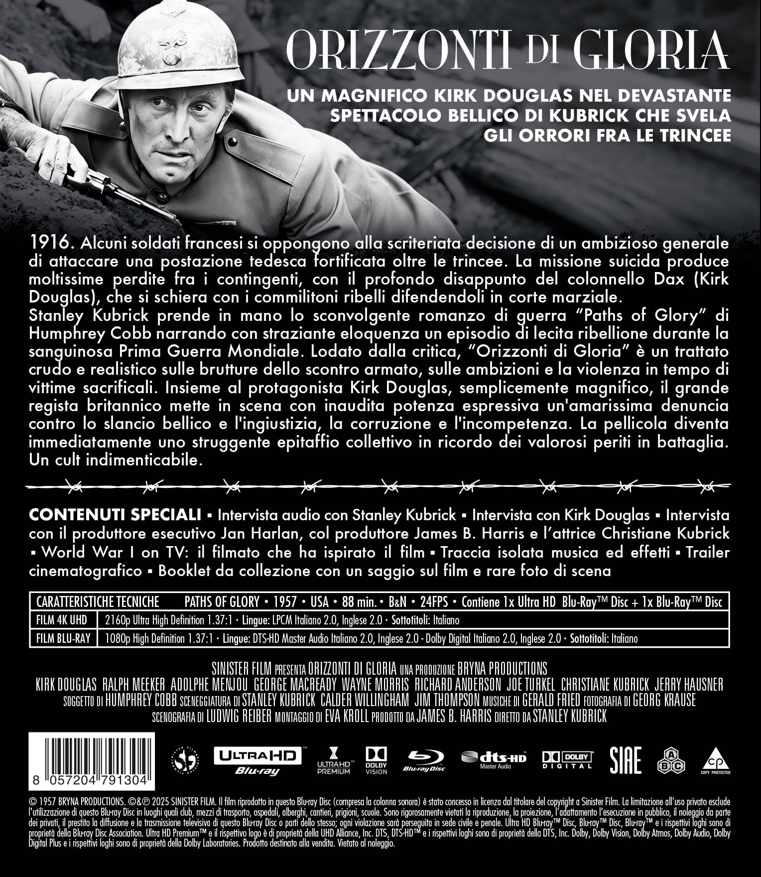 Orizzonti Di Gloria (4K Uhd + Blu-Ray Special Edition)