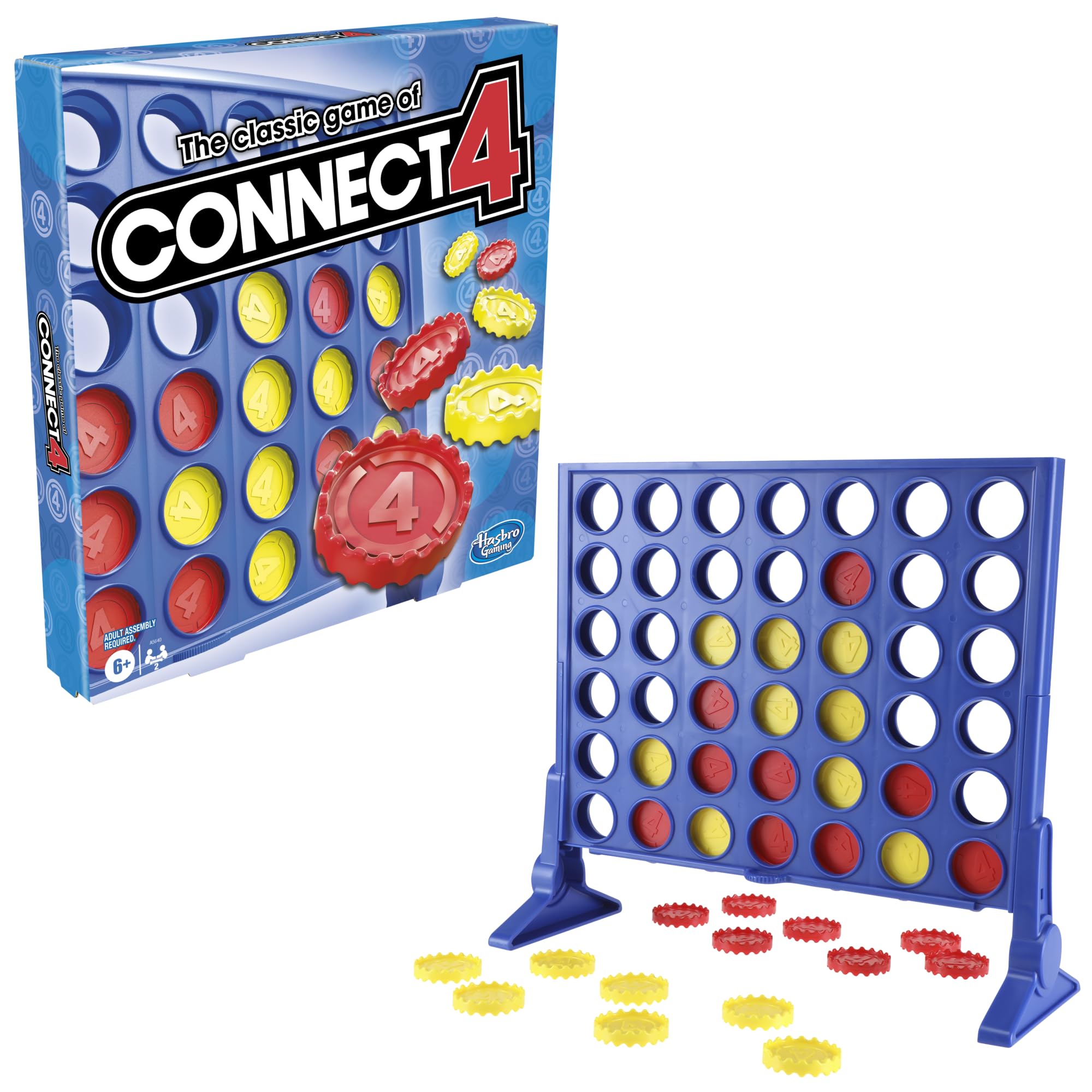 The Classic Game of Connect 4 Strategy Board Game for Kids; 2 Player Board Games for Ages 6 and up; 4 in a Row; Gifts
