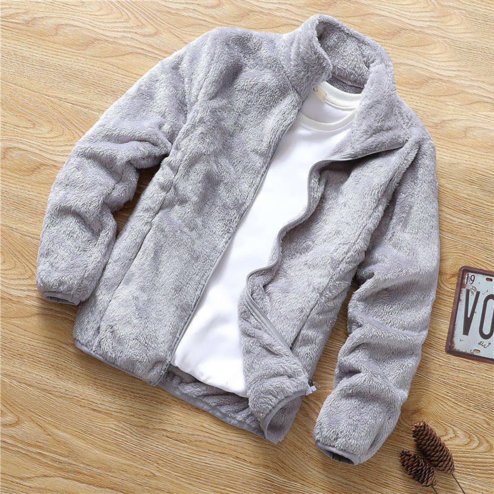 Locker sitzender, lässiger Fleecepullover für Herren für Herbst und Winter